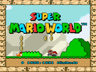 Super Mario Wuss Title Screen